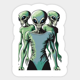 Alien Abductees Sticker